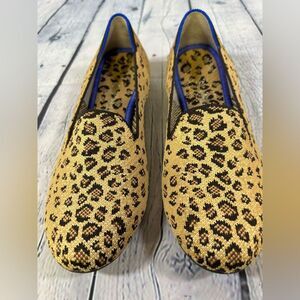 Rothy’s Retired Little Cat Classic Leopard Print Round Toe Loafers Size 8.5